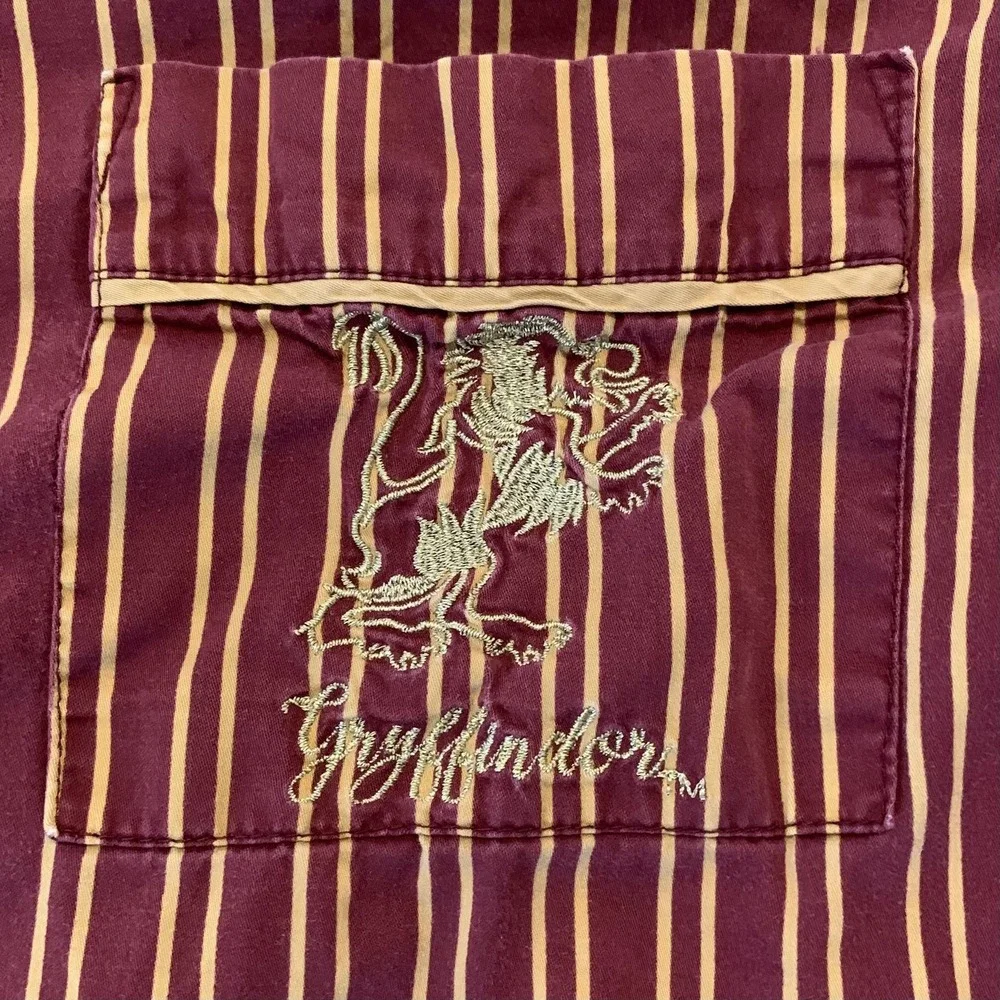 Pottery Barn Teen Pajama Tops Small Harry Potter Gryffindor Hufflepuff Lot‎ Of 2